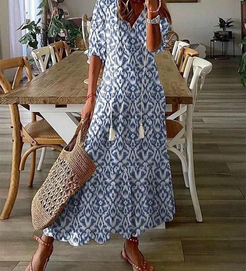 Luna – boho stílusú midi ruha