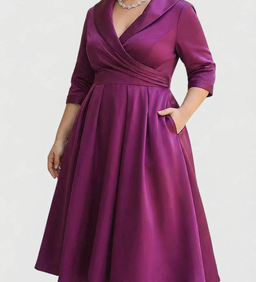 Nerissa - Elegáns Midi Ruha