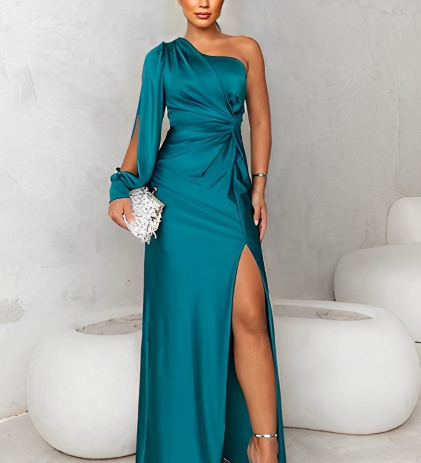 Aldona – elegáns A-vonalú midi ruha