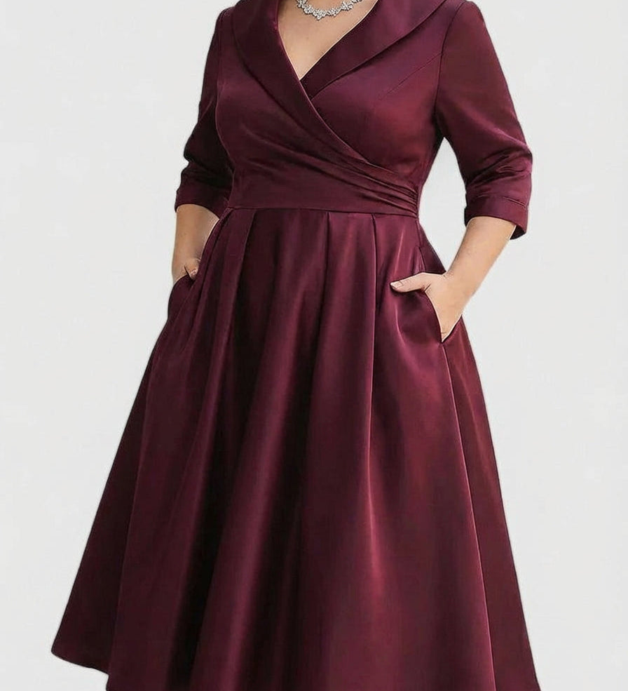 Nerissa - Elegáns Midi Ruha