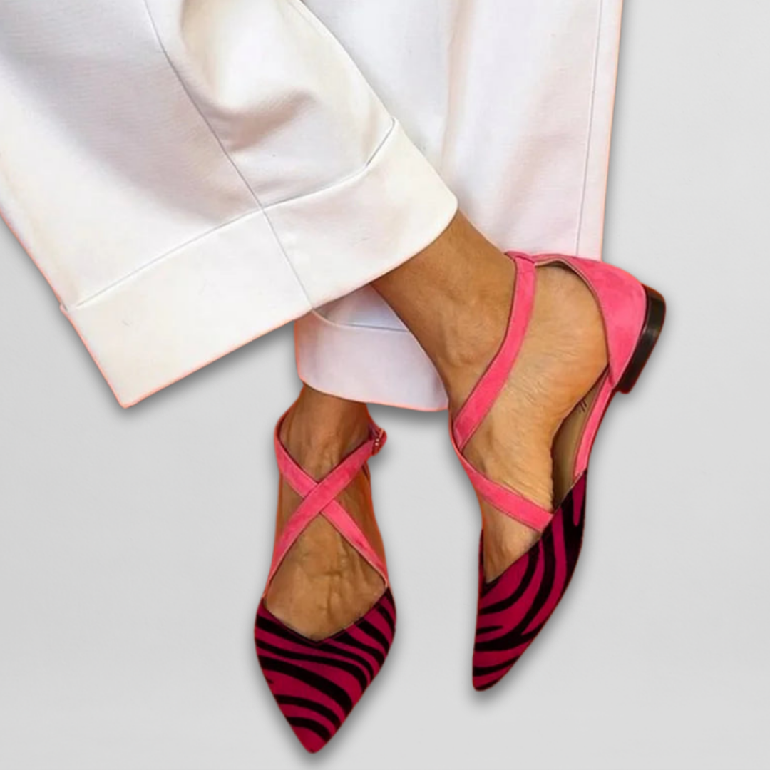 Zavara – X-pántos hálós légies elegáns balerina