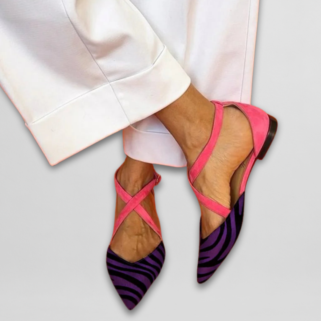 Zavara – X-pántos hálós légies elegáns balerina