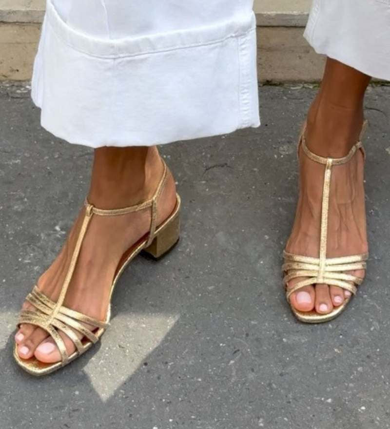 Anita – arany napi elegáns szandál