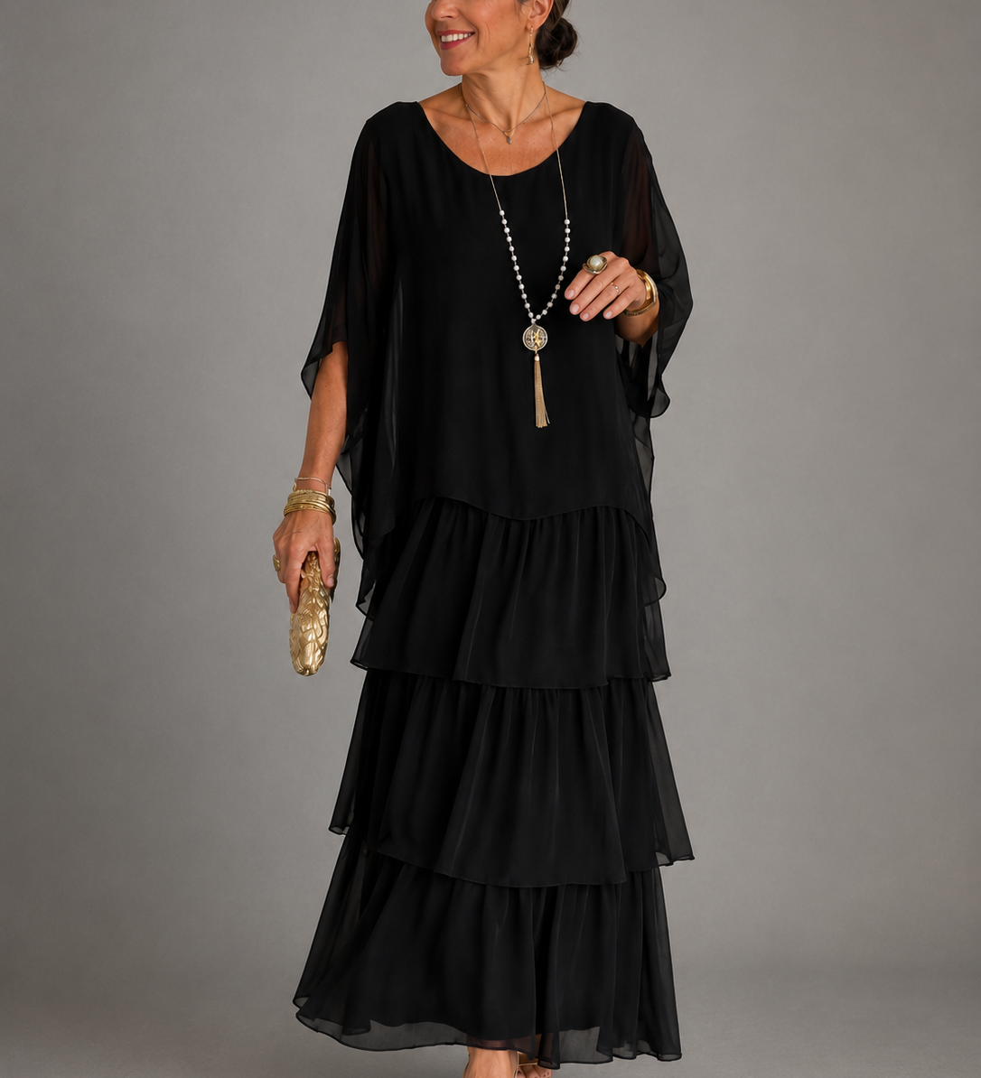 Lara – réteges légies elegáns maxi ruha