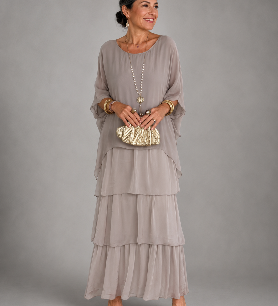 Lara – réteges légies elegáns maxi ruha
