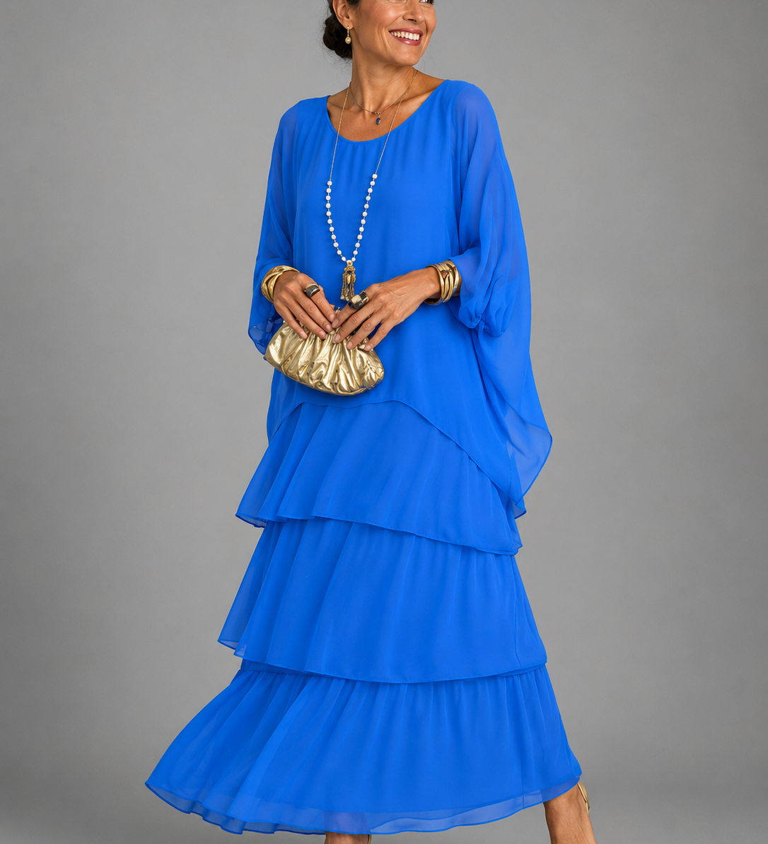 Lara – réteges légies elegáns maxi ruha