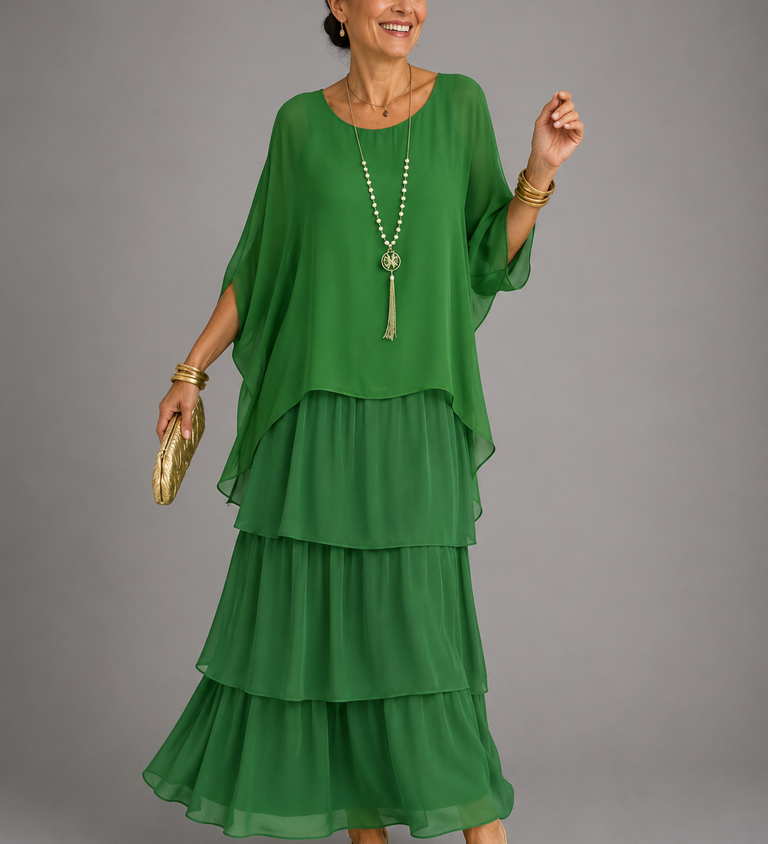 Lara – réteges légies elegáns maxi ruha