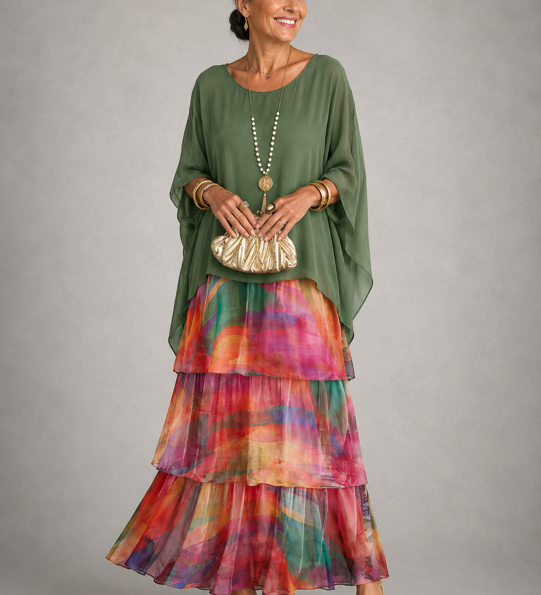 Lara – réteges légies elegáns maxi ruha