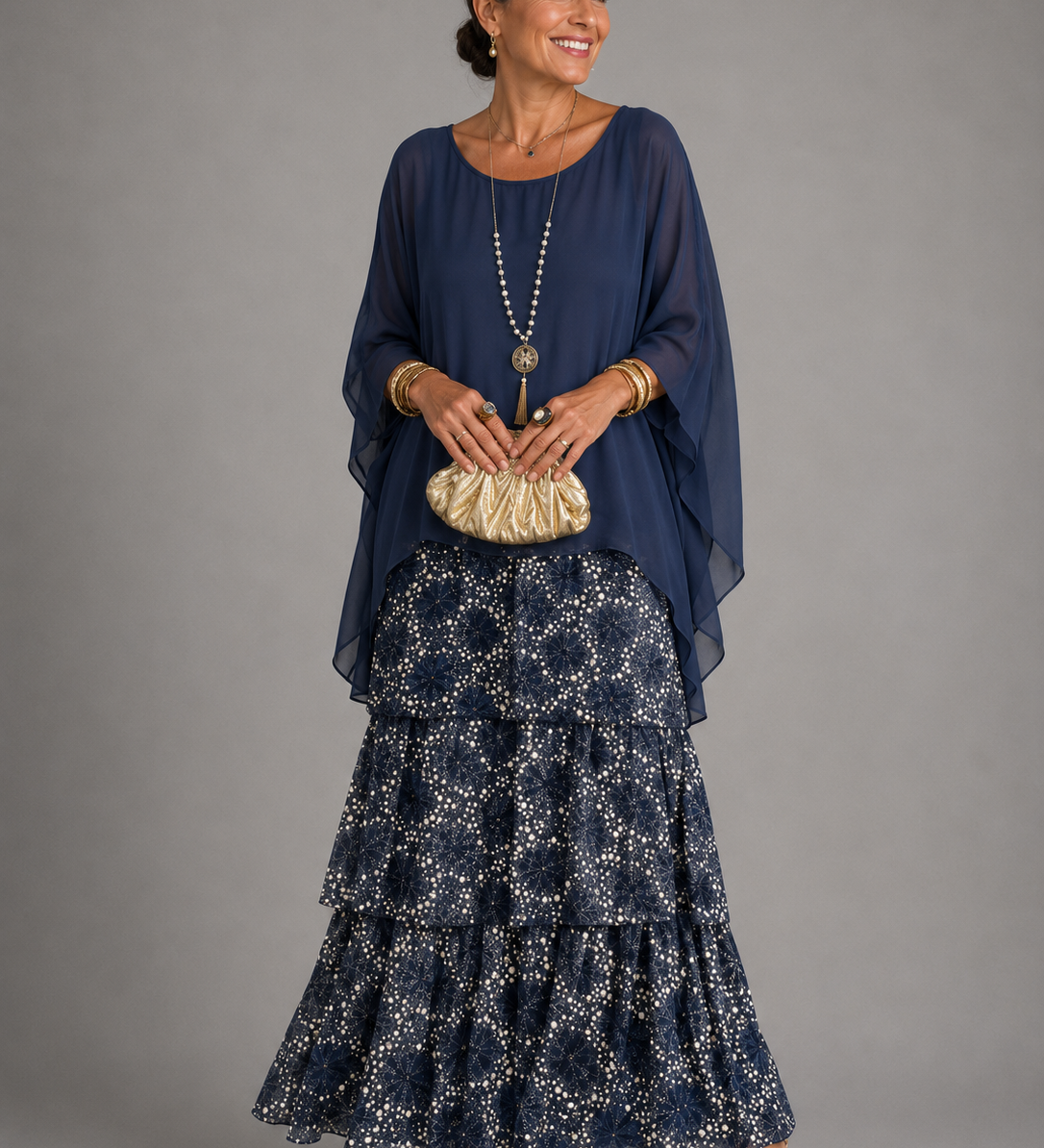 Lara – réteges légies elegáns maxi ruha