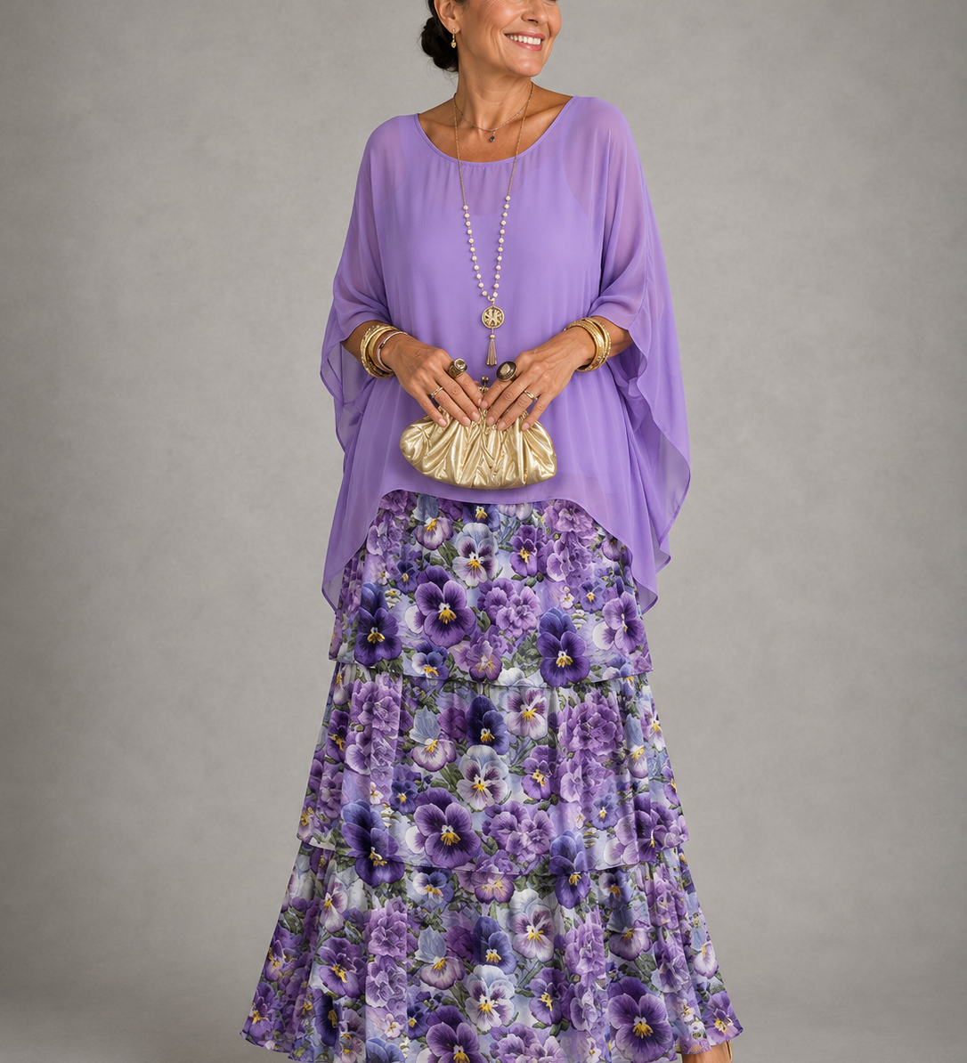 Lara – réteges légies elegáns maxi ruha