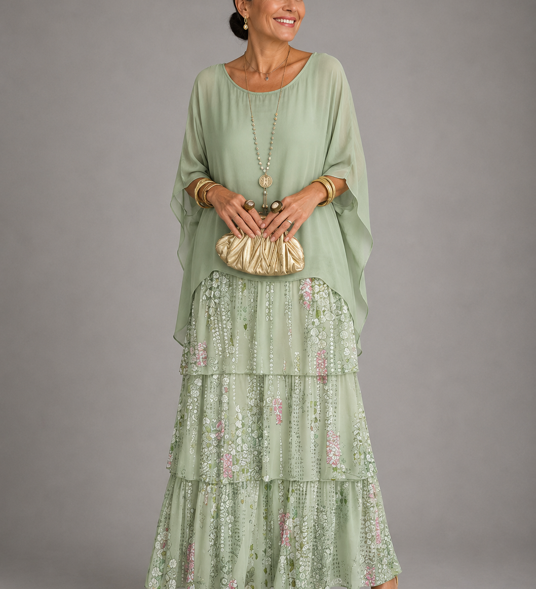 Lara – réteges légies elegáns maxi ruha