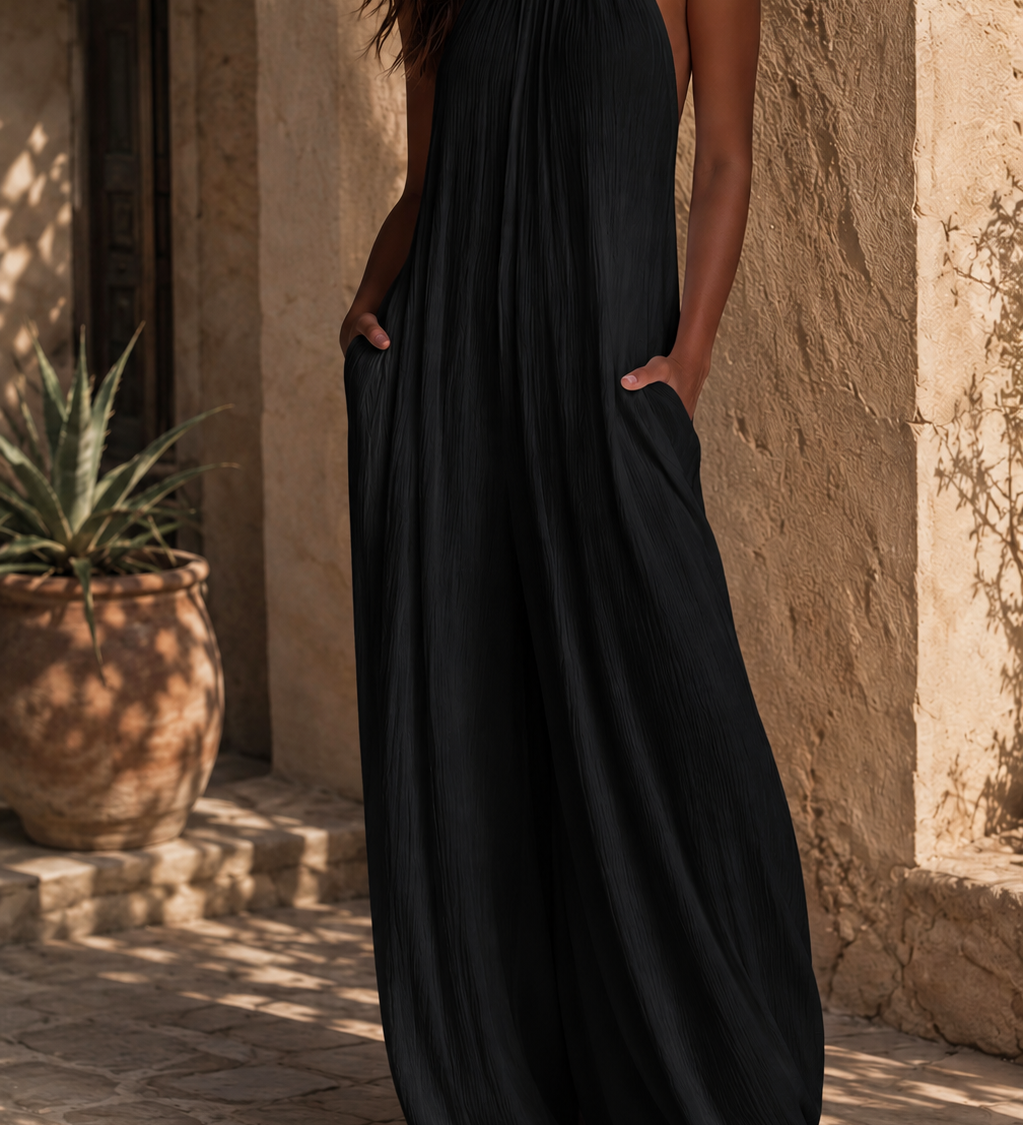 Margit – elegáns ujjatlan overall palazzo nadrággal