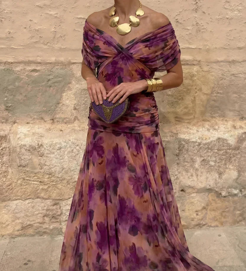 Henrietta – elegáns hosszú áramló ruha