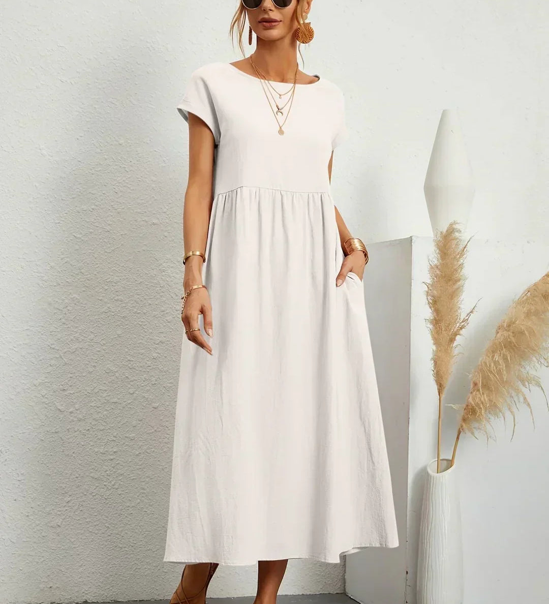 Gabriella – időtlen eleganciájú folyékony midi ruha