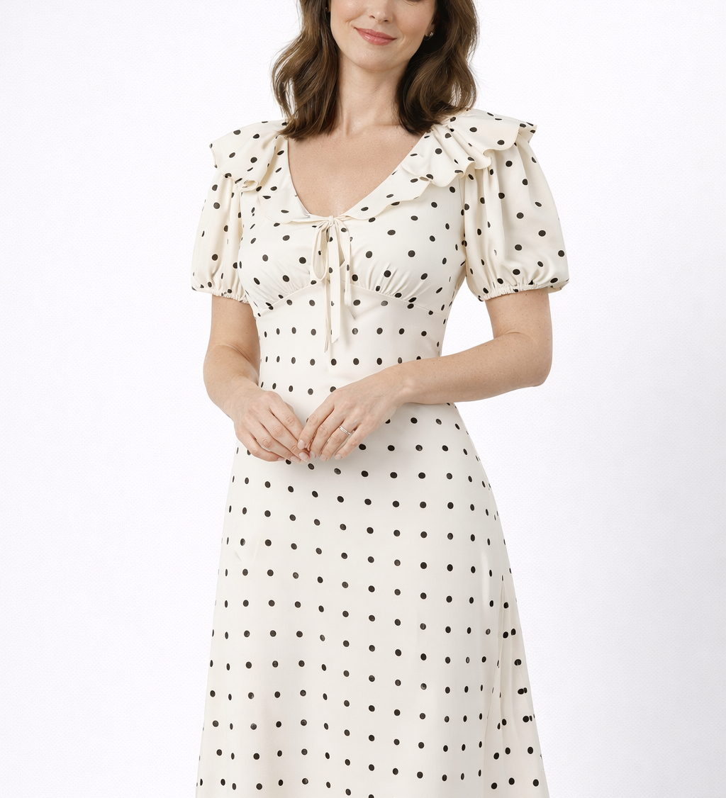 Mirella – nőies stílusos elegáns midi ruha