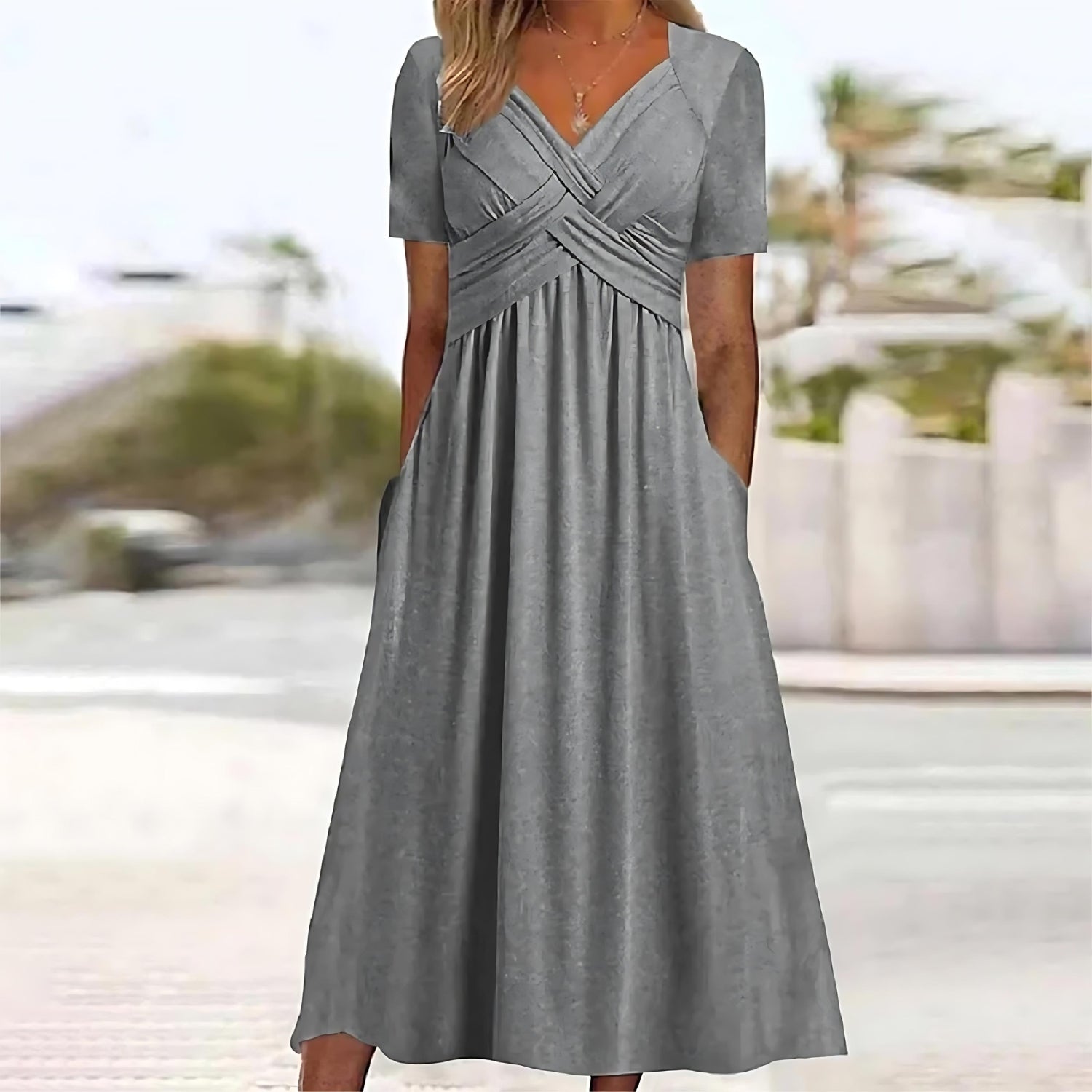 Miléna – elegáns A-vonalú midi ruha