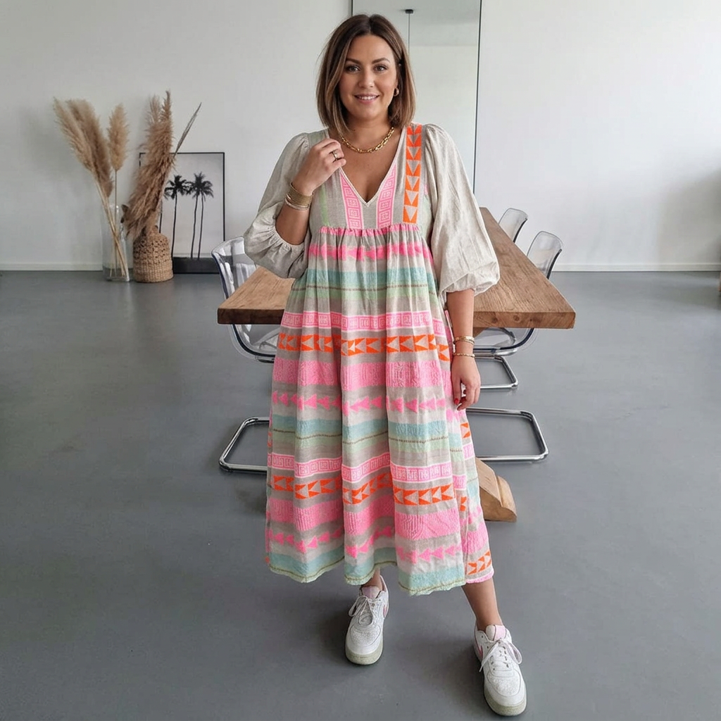 Naomi - Kényelmes Boho Ruha