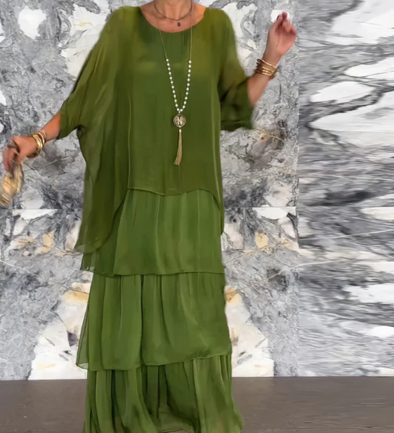 Lara – elegáns hosszú folyékony ruha