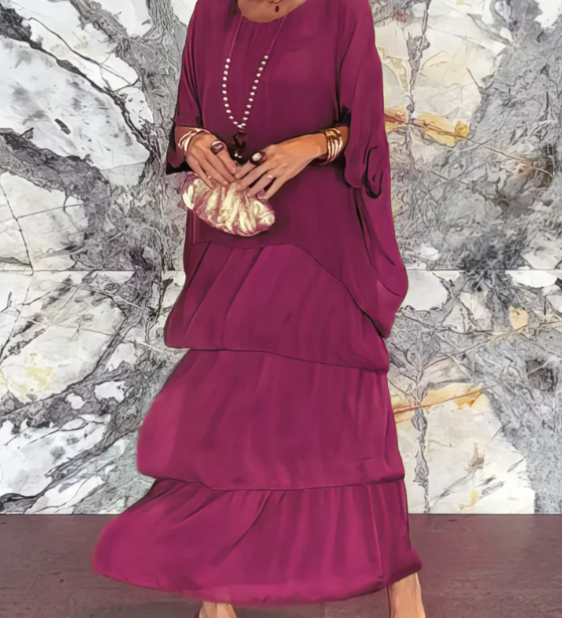 Lara – elegáns hosszú folyékony ruha