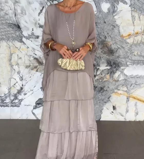 Lara – elegáns hosszú folyékony ruha