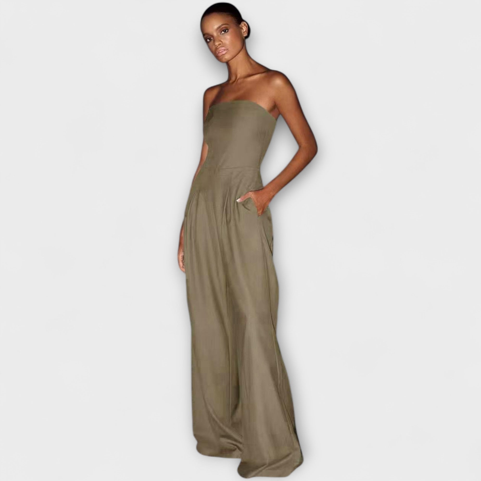 Kiora – elegáns pánt nélküli overall