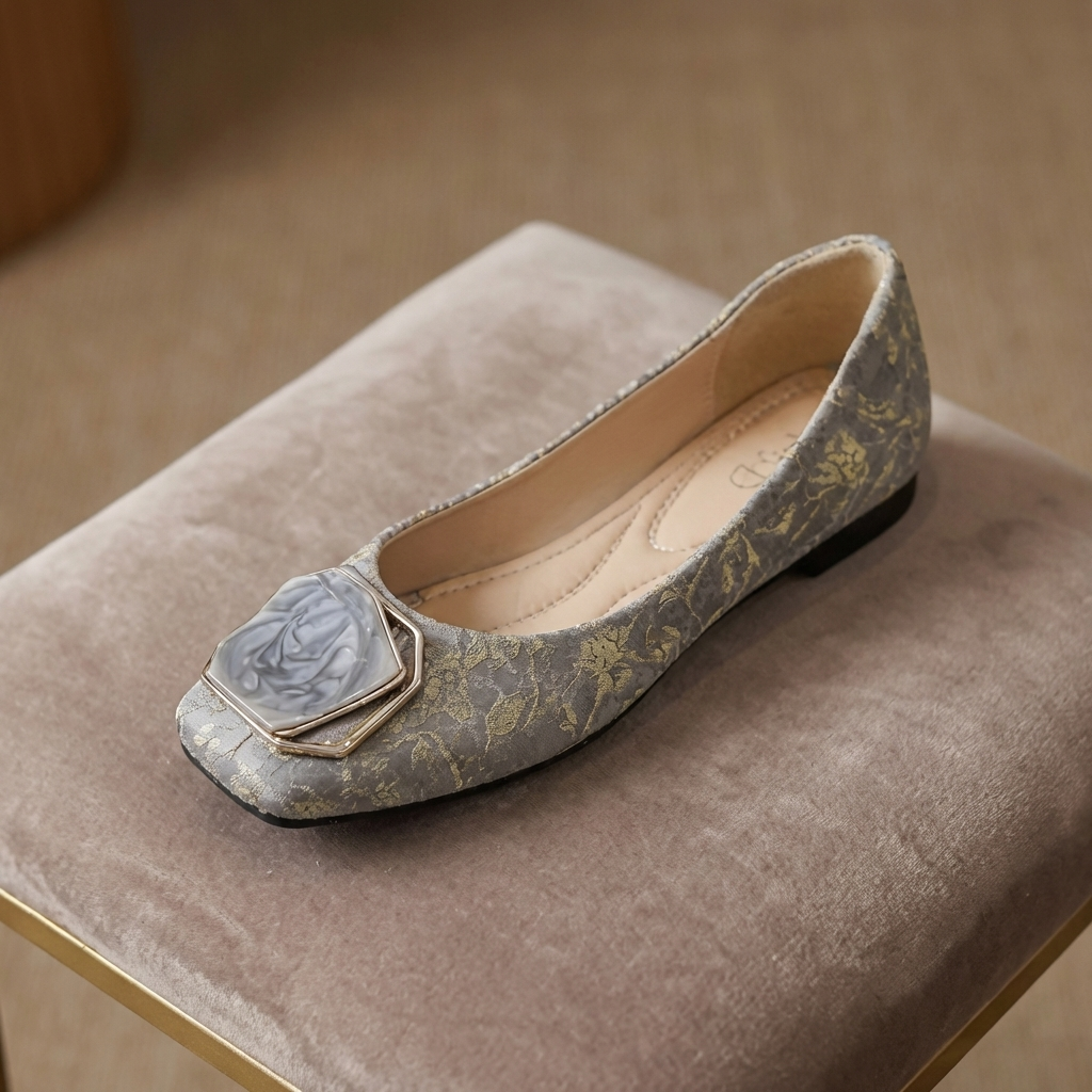 Liora – hálós négyzetes geometriai elegáns balerina