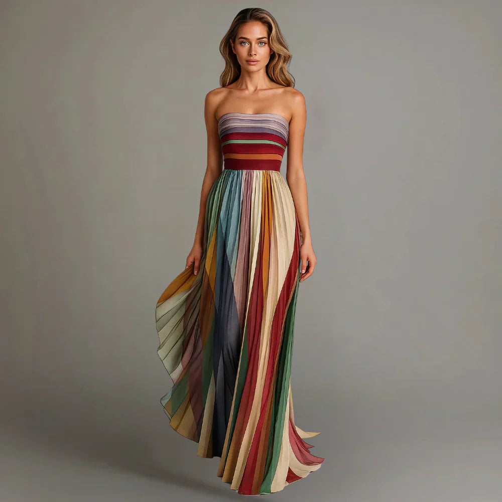 Alexandra – elegáns légies folyékony maxi ruha