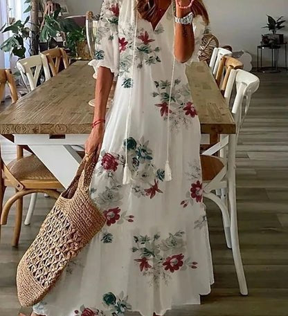 Luna – boho stílusú midi ruha